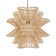 Ceiling light from rattan "Reflection" 1x120W, E27, 52x52x50 cm