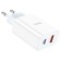 Network charger Hoco C97A, 1 USB, 1 Type-C, 20 W + 18 W, PD + Qc, white