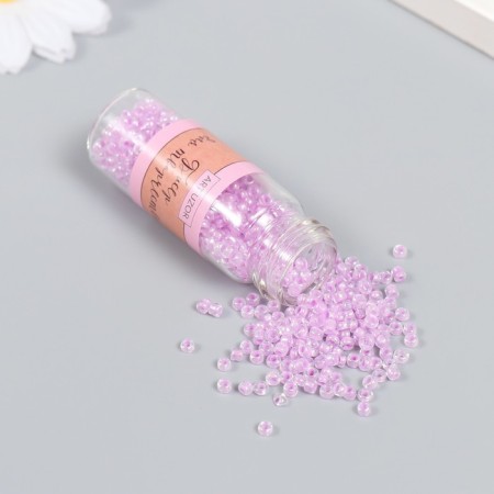 8/0 beads in the bottle "translucent with a centrality. Lilac" shines under UV 20 g 6x2x2 cm-1