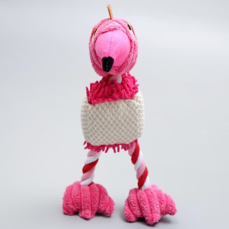 Textile toy "Merry Flamingo", 28 x 6 cm-1