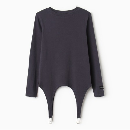 Jumper (longshit) with states of the river. 44 gray-7