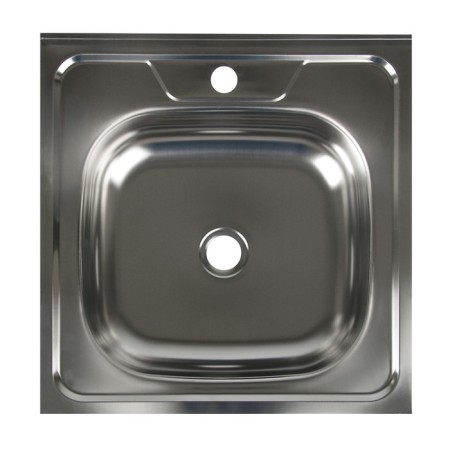 Kitchen sink "Vladix", invoice, without siphon, 50x50 cm, stainless steel 0.4 mm