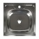 Kitchen sink "Vladix", invoice, without siphon, 50x50 cm, stainless steel 0.4 mm