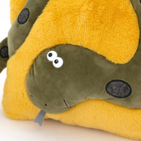 New Year! Soft toy - pillow, 35 cm, yellow color-4