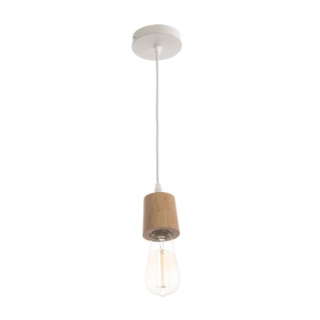 Suspension lamp "Claud" cylinder 1x40W E27 white 5x6.5x95cm