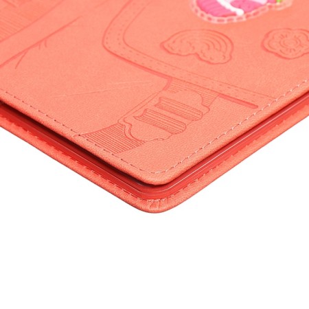 Universal Grade 1-11 Diary, 48 sheets "Pink backpack", solid artificial leather cover, uplift, pancake embossing, lies, universal cheat sheet, block 80 g/m2-3