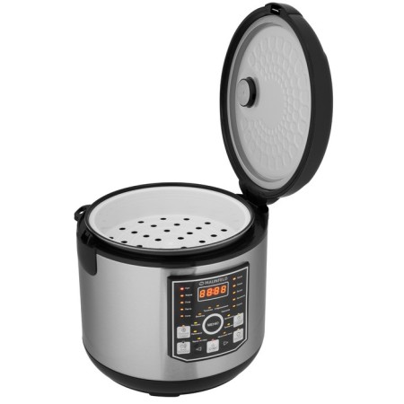 MAUNFELD MPMC-1624s multicooker, 860 watts, 5 l, 21 program, anti-stick coating, gray-black 93-6