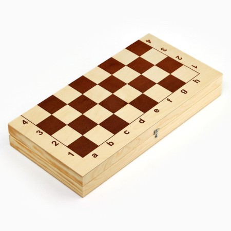 Chess Wooden Grandmaster, tournament 43 x 43 cm, King H-11.6 cm, pawn H-5.6 cm-7