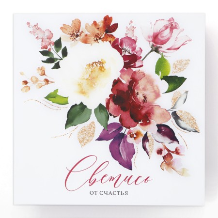 Set of boxes 10 in 1, gift packaging, “Flowers”, 10.2 x 10.2 x 6–28.2 x 28.2 x 15 cm 15 cm-19