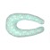 Multifunctional pillow Comfy Baby, size 60x85 cm, turquoise color