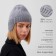 Women's hat minku, gray color, rr 56-58
