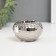 Ceramics candlestick on 1 candle "rain drops on the ball" d = 4 cm silver 8x8x5 cm