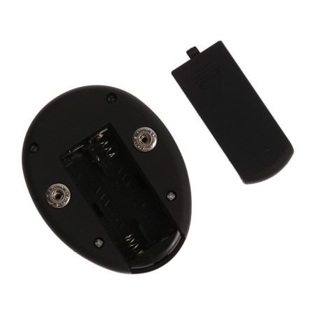 Massage for the press and hands of Luazon LEM-37, 6 modes, 3 remote control, 6HAAA (not in set), black-4