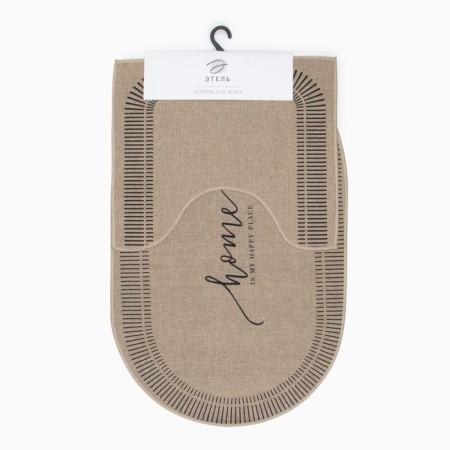 A set of bathroom rugs Ethel "Happy Place" 2 pcs, 48x78 cm, 40x45 cm-7