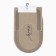 A set of bathroom rugs Ethel "Happy Place" 2 pcs, 48x78 cm, 40x45 cm