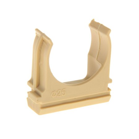 Clips for pipes Ural Pak, 25 mm, light wood, AT-80125-010
