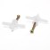 Dowel Tundra, type of butterfly 30x50, with a screw, white color, 25 pcs.