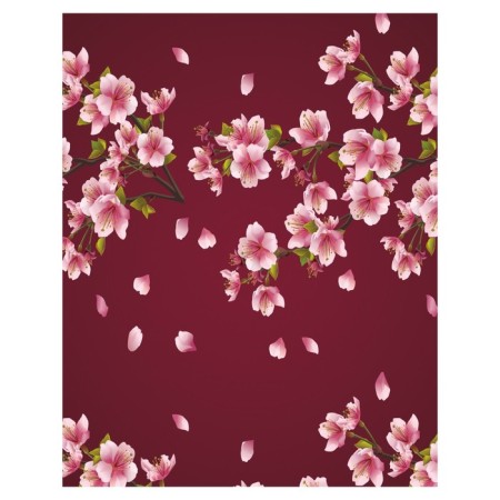 Pillow Roller "Sakura flowers, decorative, size 16x45 cm-1