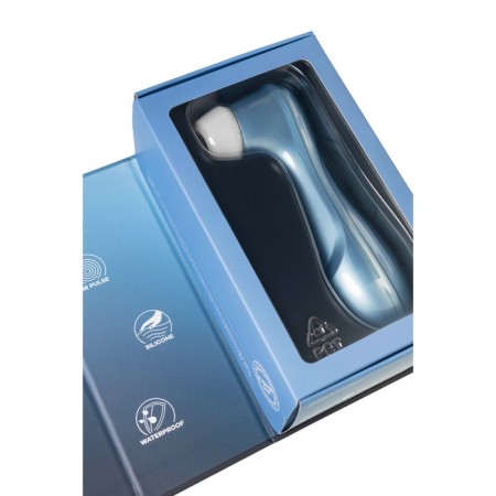 Vacuum-wave contactless stimulator of the Satiffyer Pro 2, 15 cm, silicone, silver color, blue-5