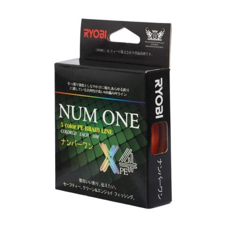 Ryobi Num One PE4X cord, diameter 0.165 mm, test 5.9 kg, 100 m, Multi Color-1