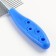 Combed double -sided "paws" with straight teeth, plastic pen, blue