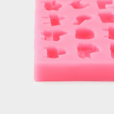 Mold "Machines", silicone, 14.5 × 8.8 × 1.8 cm, color mix-4