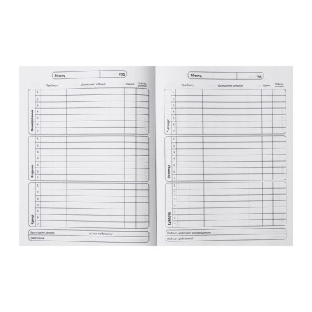 Universal diary for grades 1-11 Megapolis, hard cover, glossy lamination, cheat sheet, 48 sheets-4
