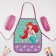 Apron with armatals children's "Ariel", princesses, 49x39 cm