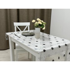 Клеёнка прозрачная «Гиацинты» Joy Home, 20х0,8 м, толщина 0,6 мм