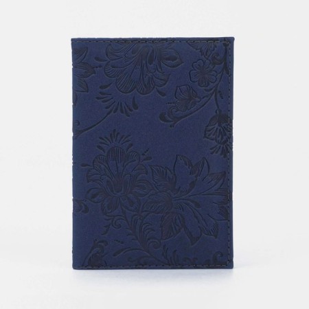 Cover for passport, dark blue color
