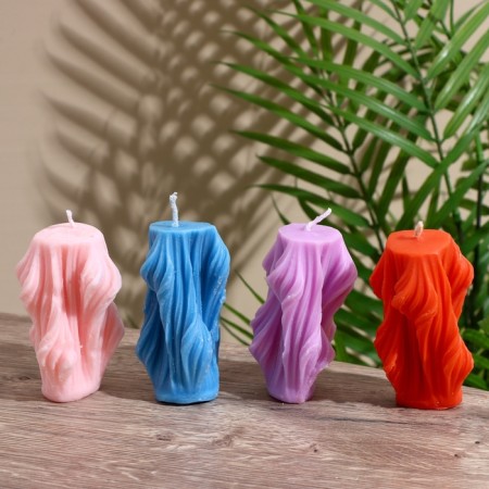 Candle "Voal" 5x5x8 cm, soy wax, mix-5