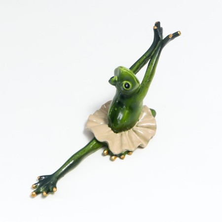 Souvenir Polystone Lak "Frog Ballerina - Tragedy" 8x6x17 cm-4