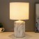 Table lamp "Ilmrammore" 1he14 40W Beige 17.5x17.5x30.5 cm Risalux