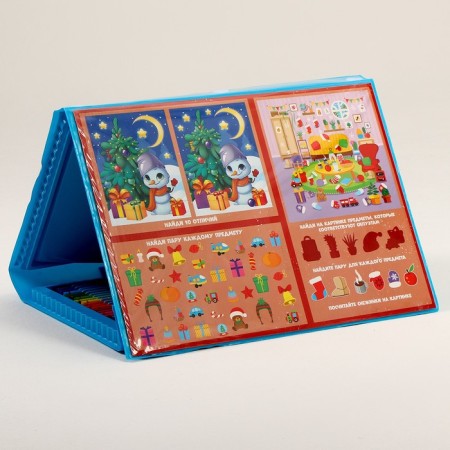 New Year's set for creativity "New Year! Cheerful snowman ", with an easel, 208 items-8