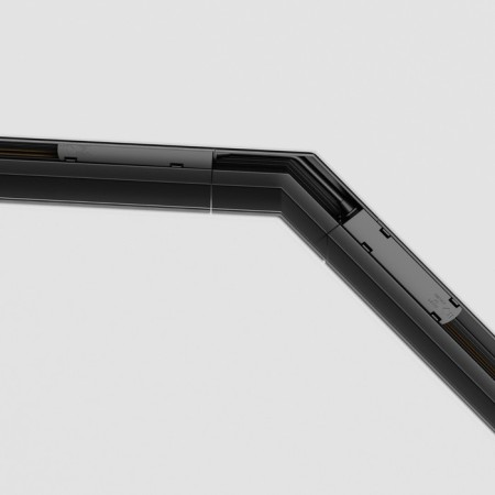 Angle-connector 135 ° Gravity built-in, black-1
