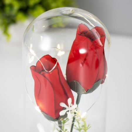 Night -night flask "Two Swan" LED from batteries LR44 8x8x19 cm Risalux-3