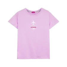 Female T -shirt, size 52, lilac color