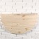 Washing table, 80 × 43.5cm, from pine, semicircular