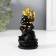 NECKE Polystone "Ganesha in the golden headdress" Black 4.7x4.7x9.7 cm