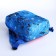 Baby backpack on lightning, 2 outer pockets, blue color