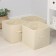Box for storing things is folding, without lids, a set of 3 pcs, 31 × 31 × 31 cm, beige color