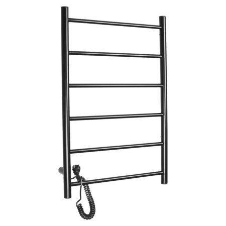 Electric towel Domoterm 109-6, 500x800 mm, left, black matte-1