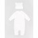 Children's overalls with a fashion cap, height 68 cm, milk color
