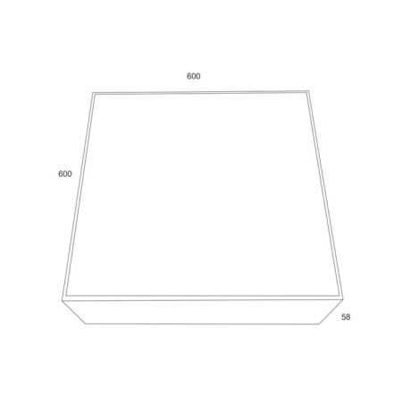 Technical C067CL-L96W3K, LED, 90W, 60x60x5.8 cm, 9200lm, white color, white color-3