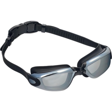 Bradex swimming glasses, series "Comfort+", black, lens color - mirror-1