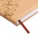 The diary is low, the PVC cover, A5 format, 140 l, cell, with a strap, beige
