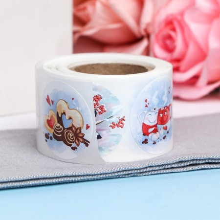 Stickers for flowers and gifts "Atmosphere", 4.4 x 4.4 cm, 252 pcs.-2