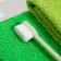 Super -furry toothbrush, 10,000 bristles, flat, green