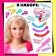 Doll of a mannequin for creating hairstyles "Beauty", with false strands and accessories