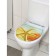 The toilet seat with the lid of the share "Beach with a star", 40 × 37 cm, soft